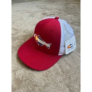 NWT Rep Your Water Colorado Flag Trout Fly Fishing SnapBack Hat